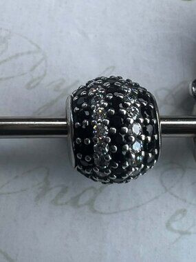 Authentic Pandora Black Nautical Pave Lights Charm #791172NCK